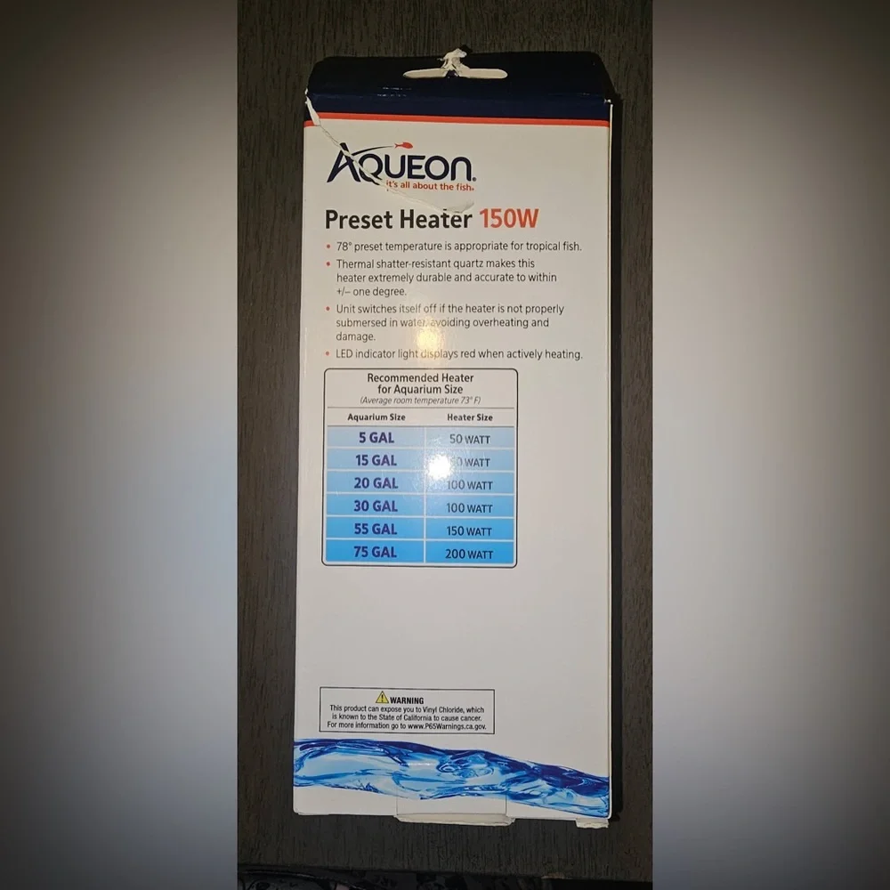 Aqueon Preset Heater 150W Compact Size